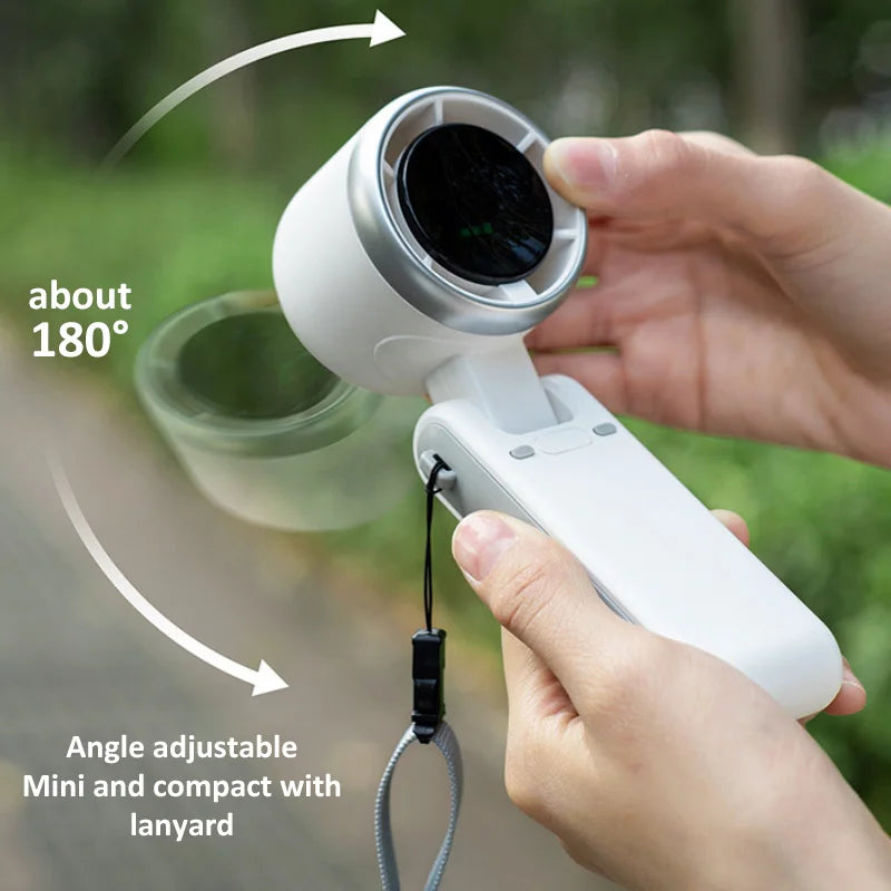Compact and Powerful: 2024 Mini Handheld Turbo Fan - Perfect for Students and Outdoor Adventures!
